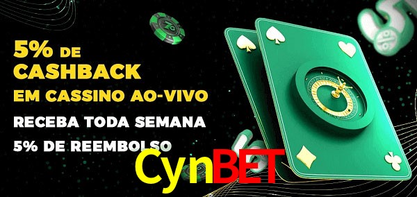 Promoções do cassino ao Vivo Cynbet